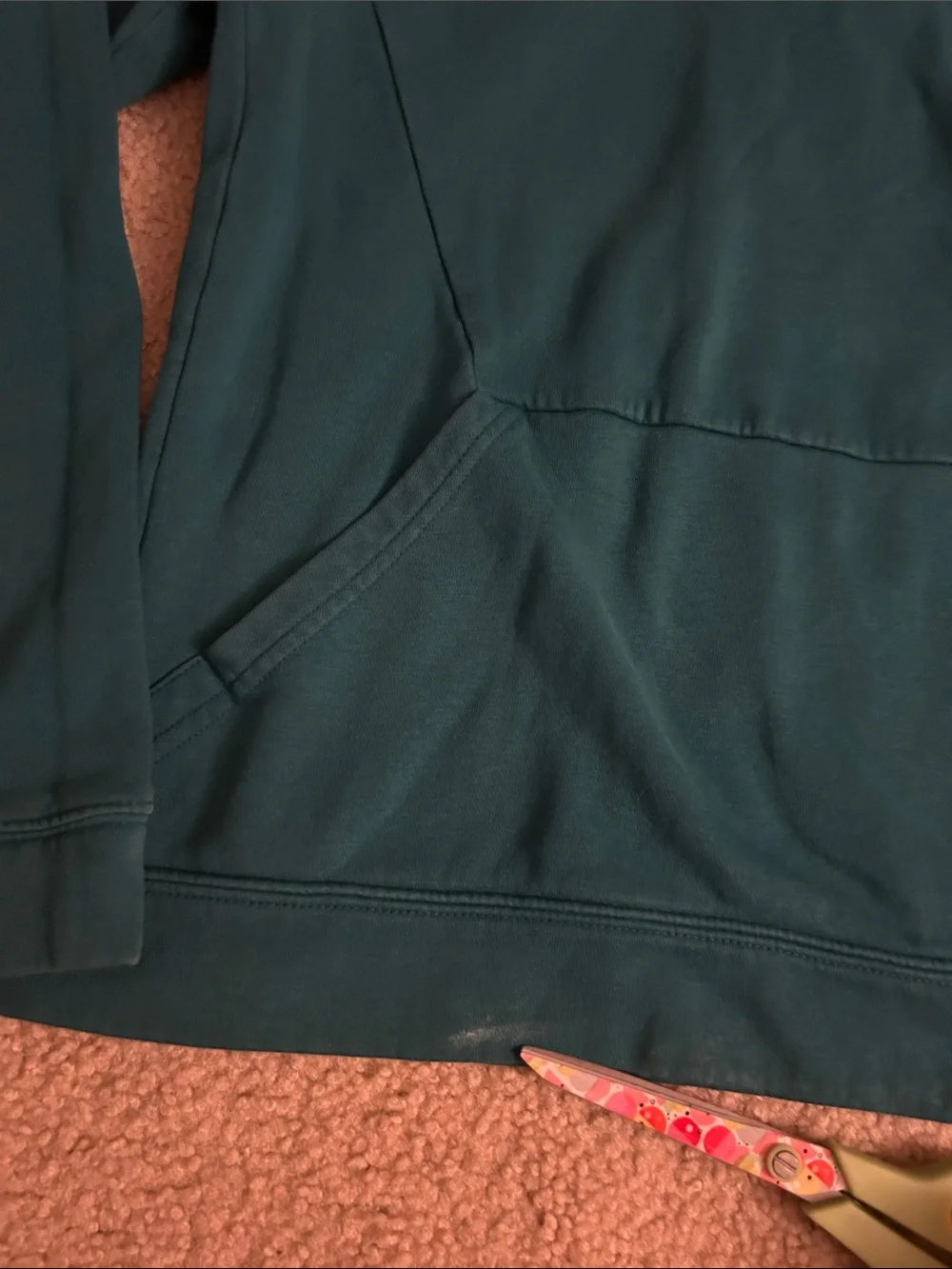 Girls Dark tealish green Nike hooded sweatshirt